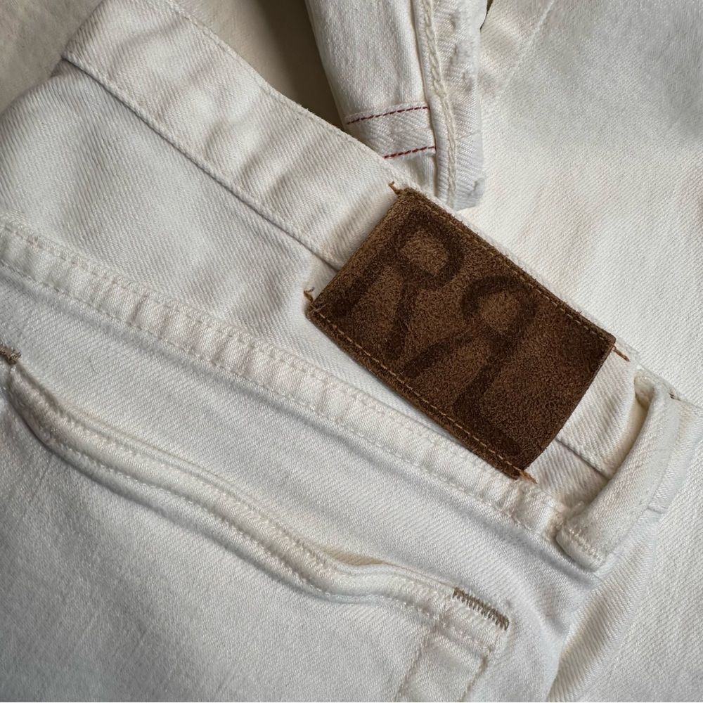 Ralph Lauren Double RL Stretch Skinny Off White Jeans - Picture 7 of 16